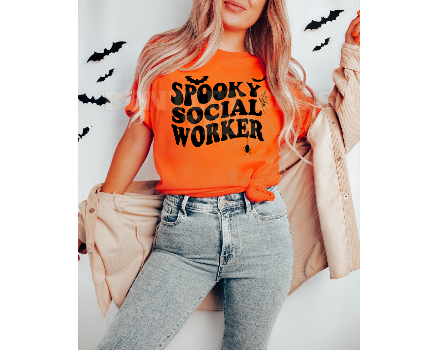 Spooky Social Worker Print Tee