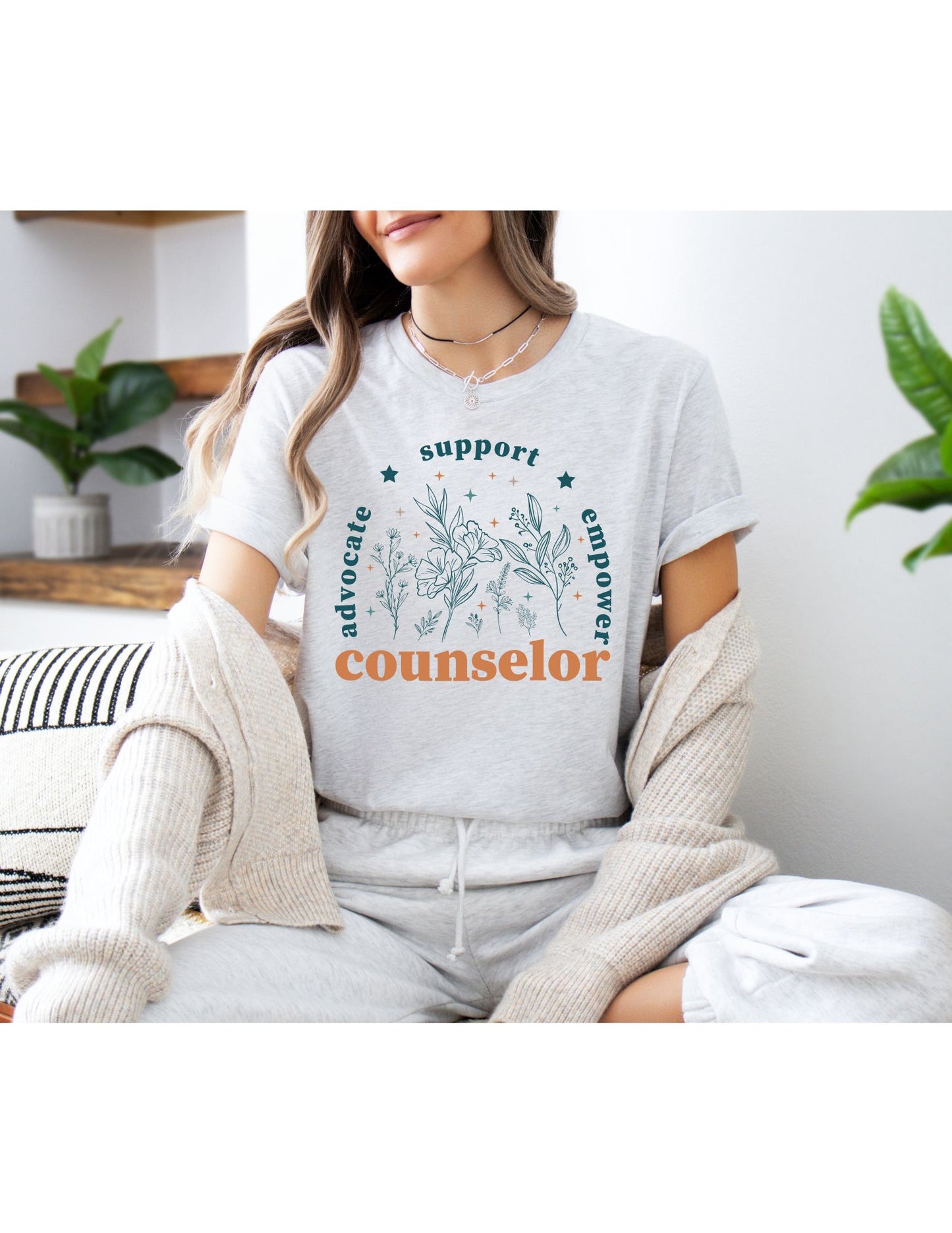 Spring Counselor Print Tee