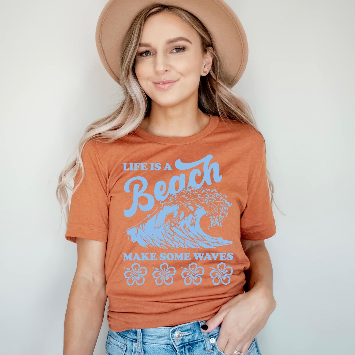 Life Is A Beach Print Tee