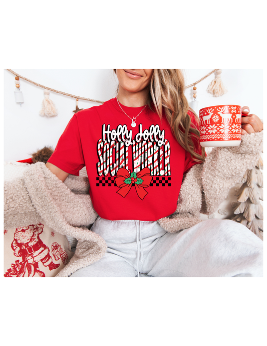 Holly Jolly Social Worker Print Tee