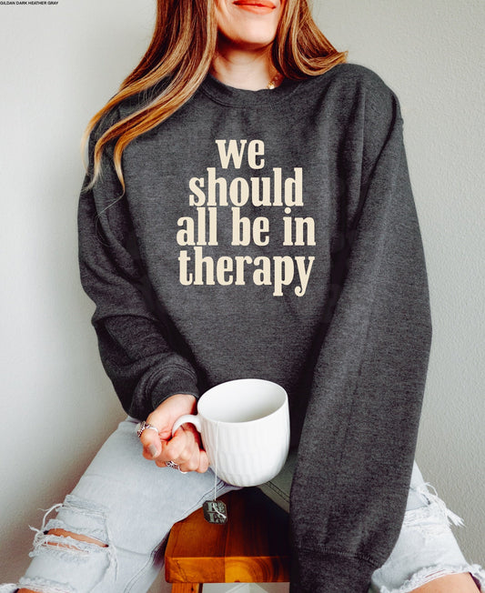 Be In Therapy Print Tee