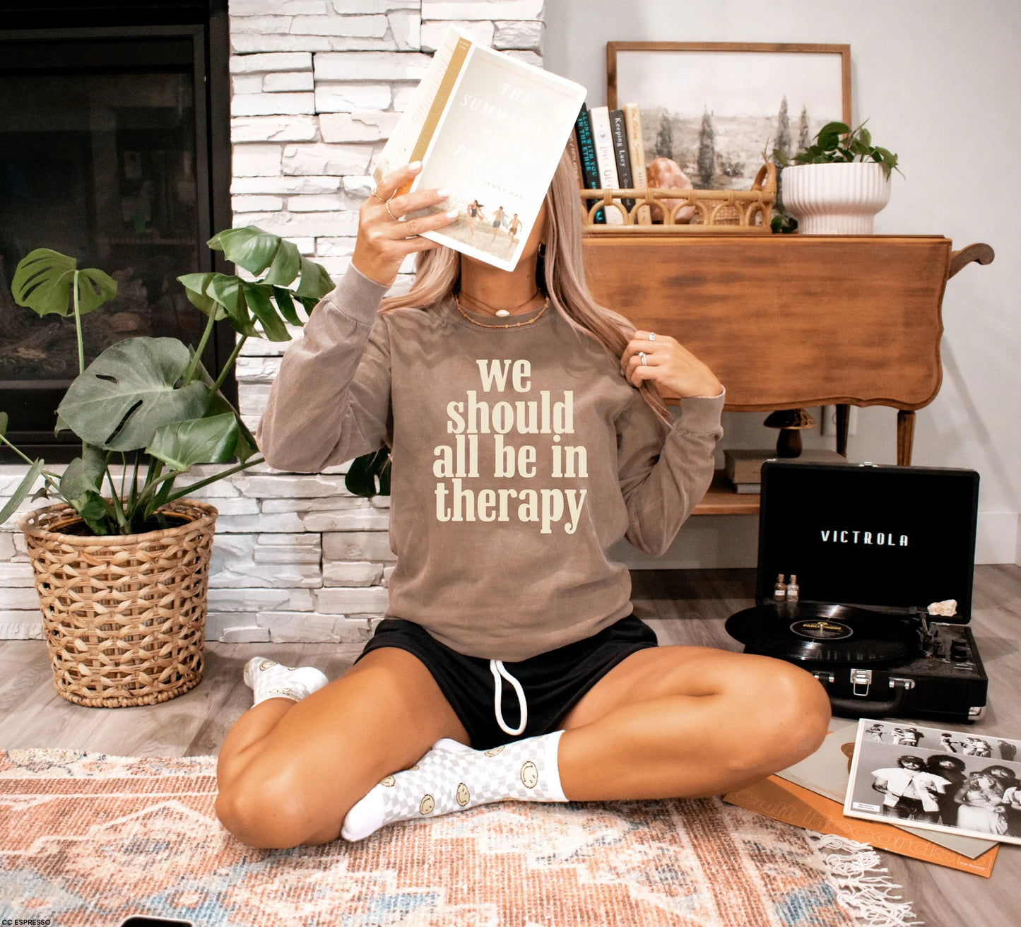 Be In Therapy Print Crew