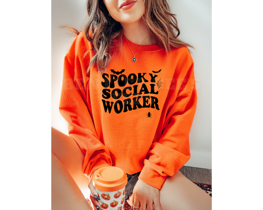 Spooky Social Worker Print Crew