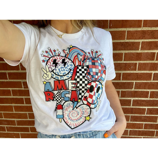 Retro America Print Crew