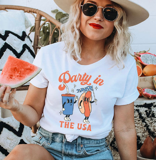 Party In The USA Print Tee