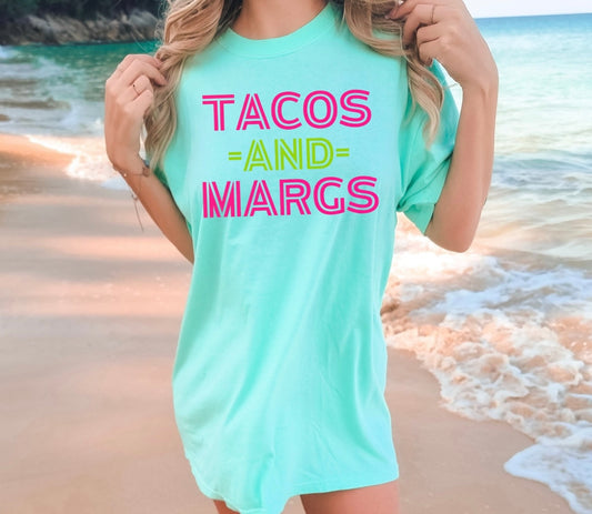 Tacos and Margs Print Tee