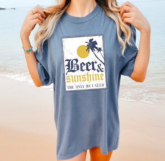 Beer and Sunshine Print Tee