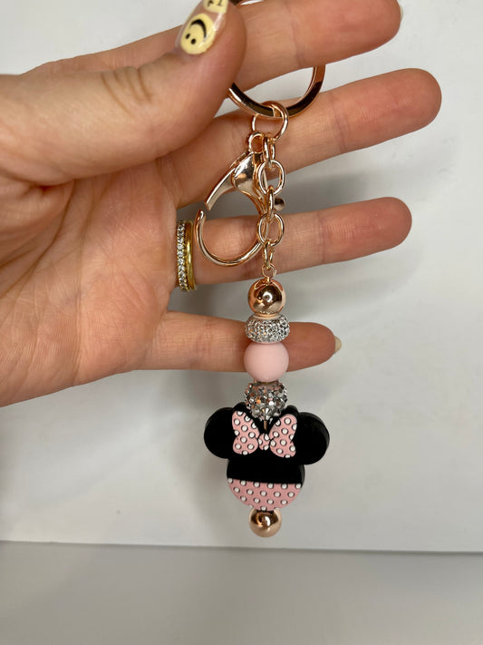 Mouse Beaded Keychain