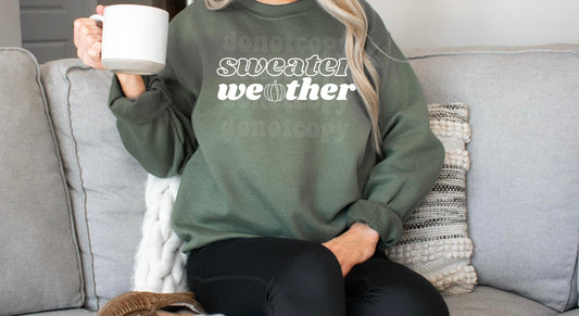 Sweater Weather Print Crew