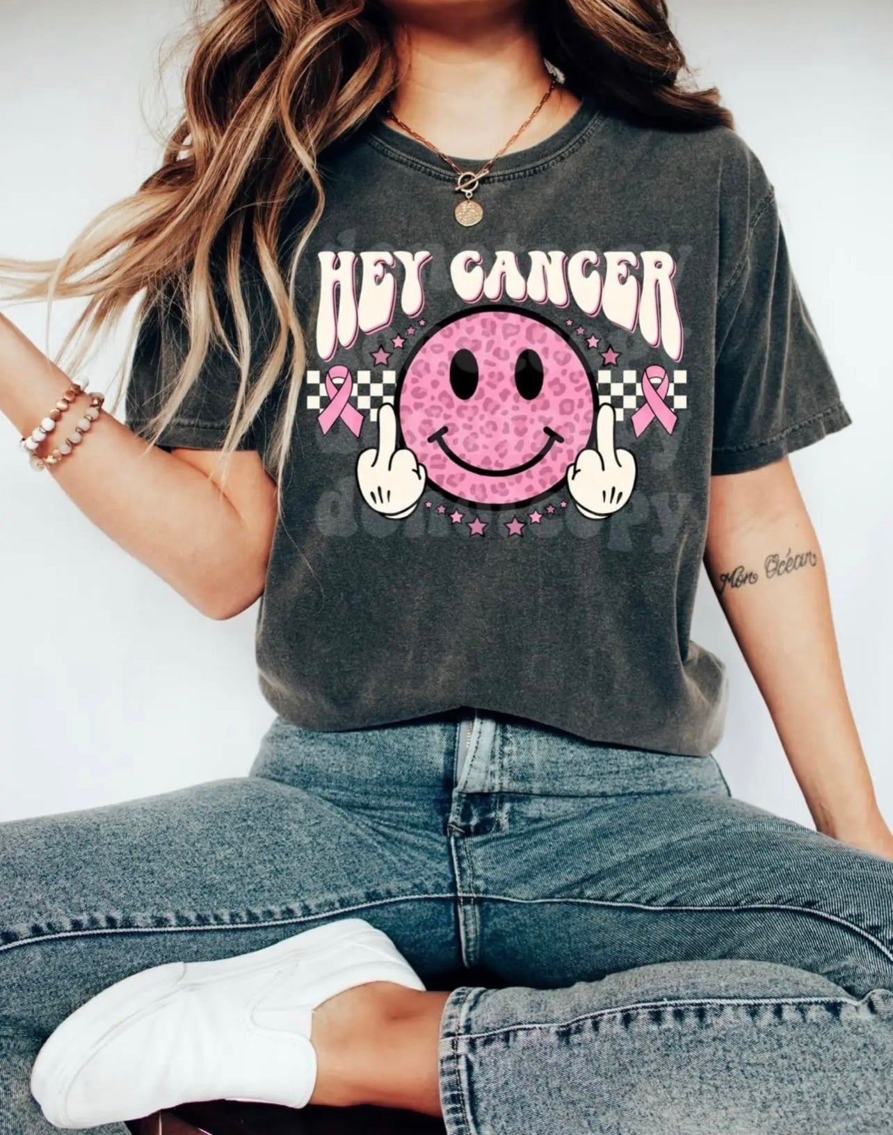 Hey Cancer... Print Tee