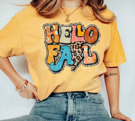 Hello Fall Print Tee