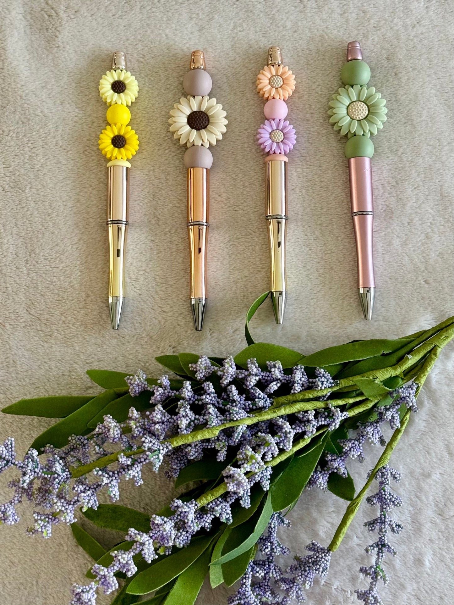 Beaded Pen - Flowers