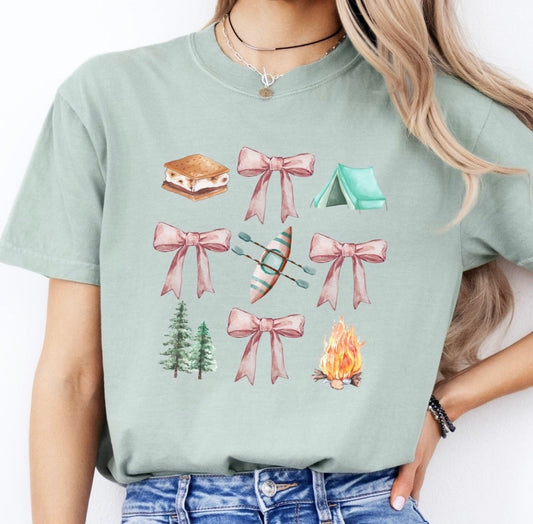 Camping Print Tee