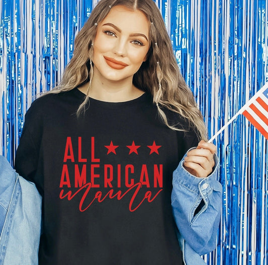 American Mama Print Tee