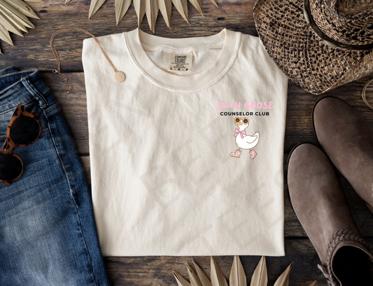 Silly Goose Counselor Print Crew/Hoodie