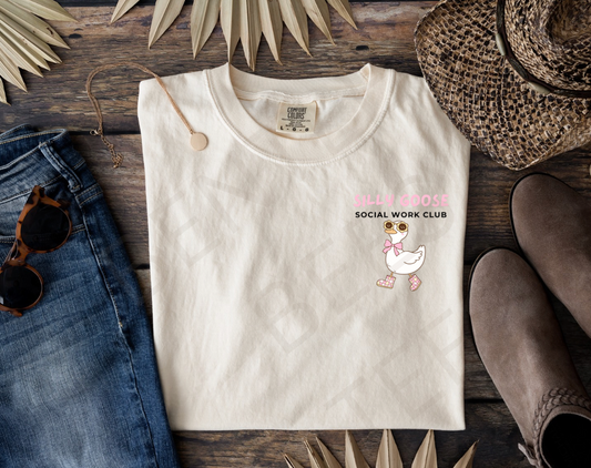 Silly Goose Therapist Print Tee