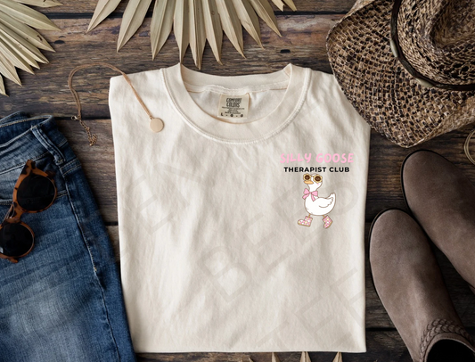 Silly Goose Therapist Print Crew/Hoodie
