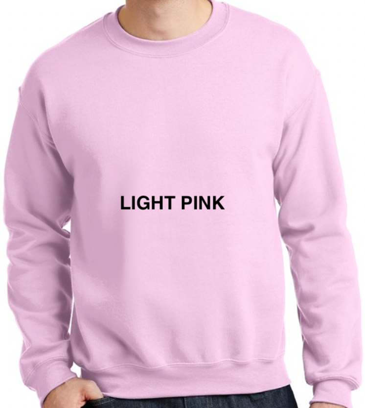 In October We Wear Pink Print Crew