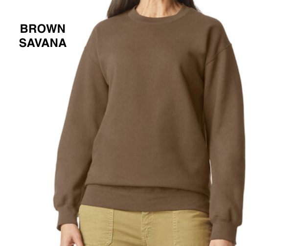 Thankful Stitched Print Crew