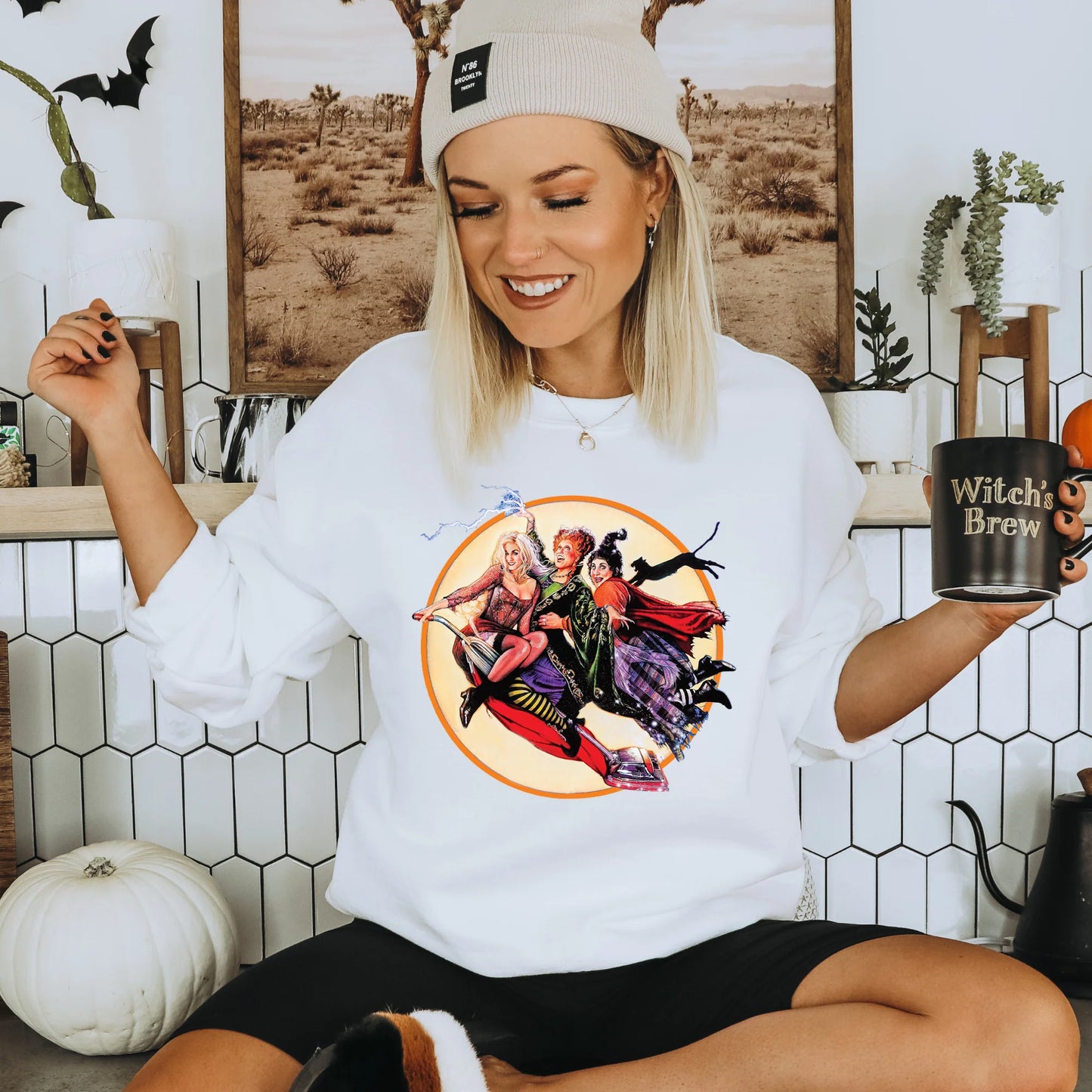 Witches Flying Print Crew