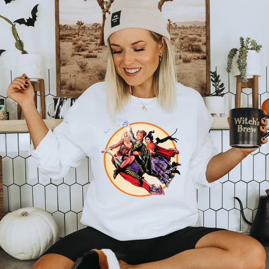 Witches Flying Print Crew