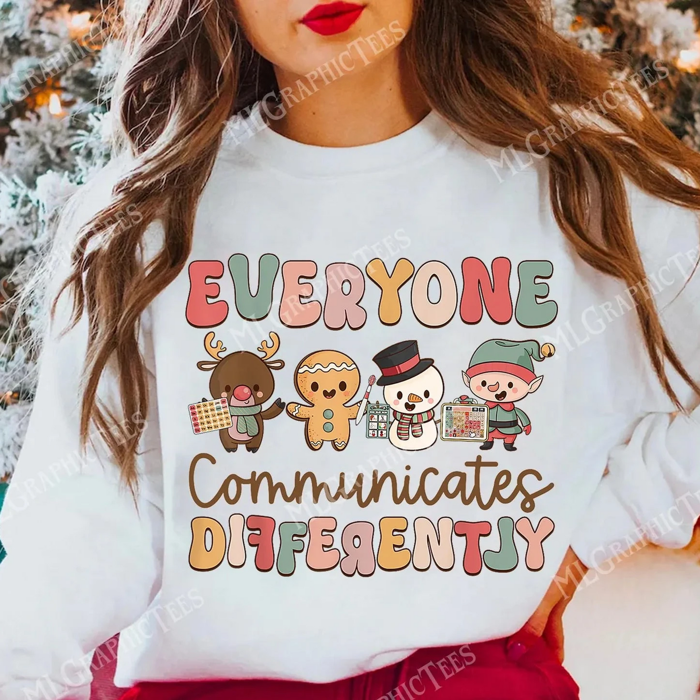 Holiday Communication Print Tee