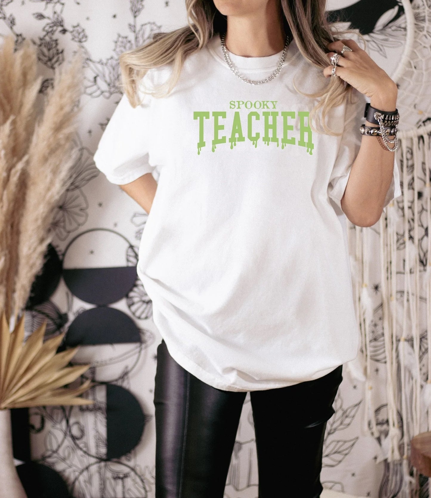 Spooky Teacher Print Tee