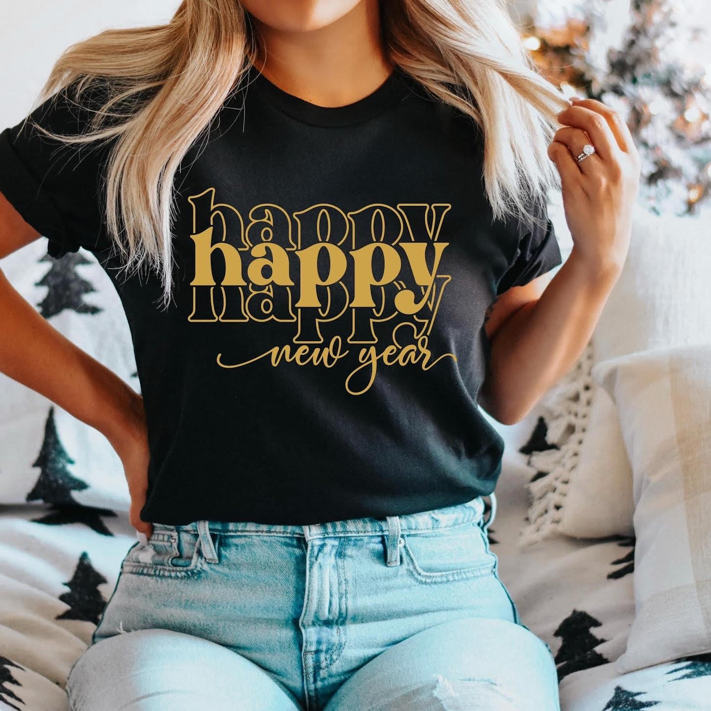 Happy New Year Print Tee