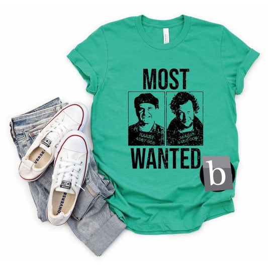 Most Wanted Christmas Print Tee