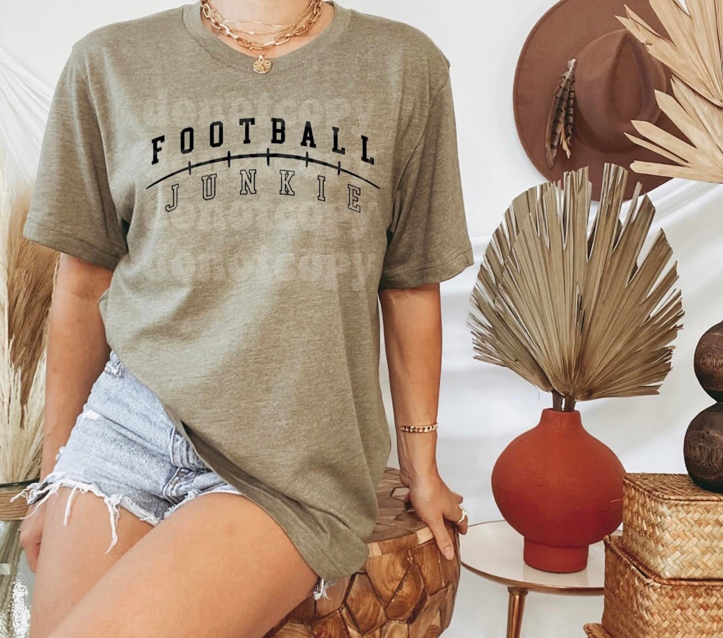 Football Junkie Print Tee