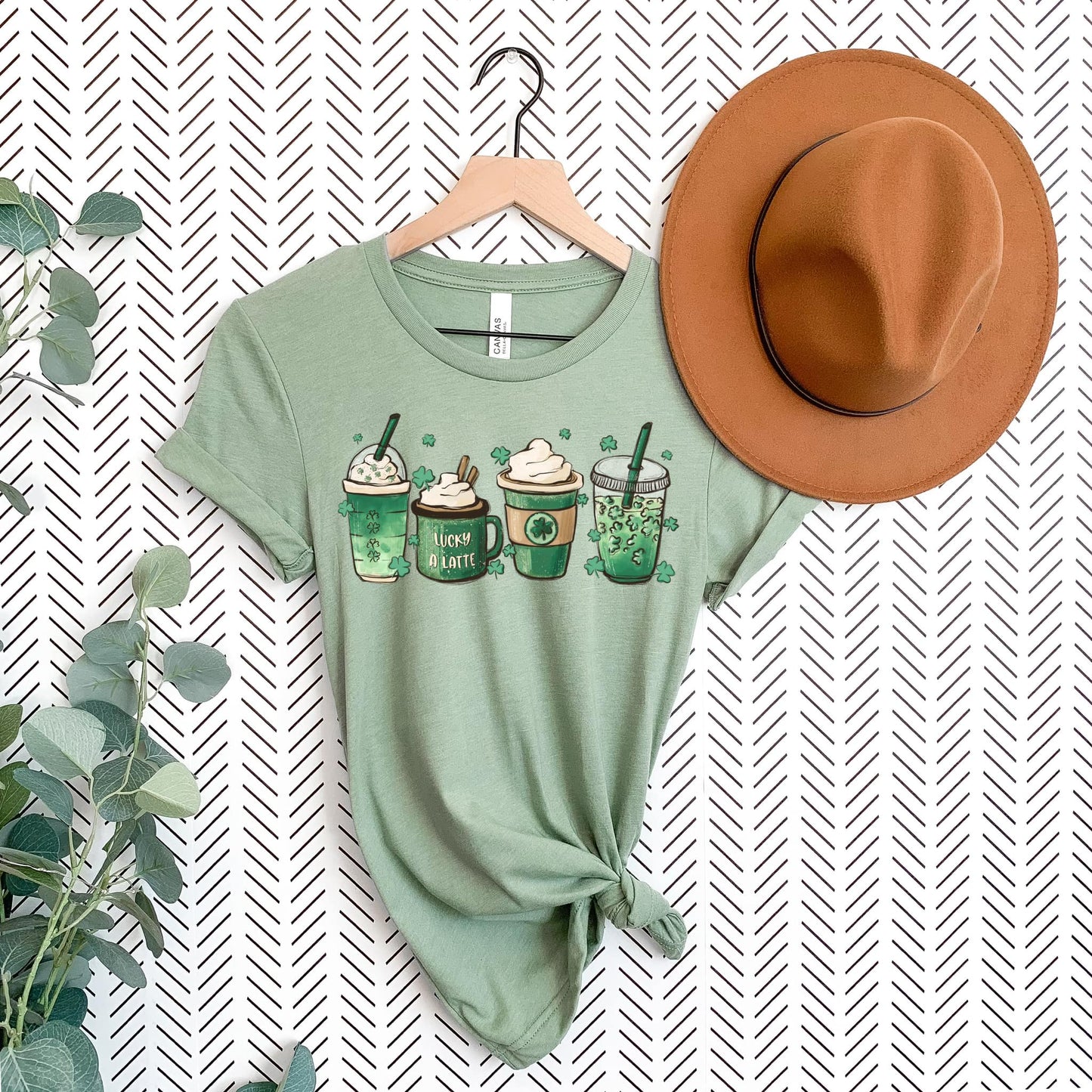 Saint Patrick Lattes Print Tee