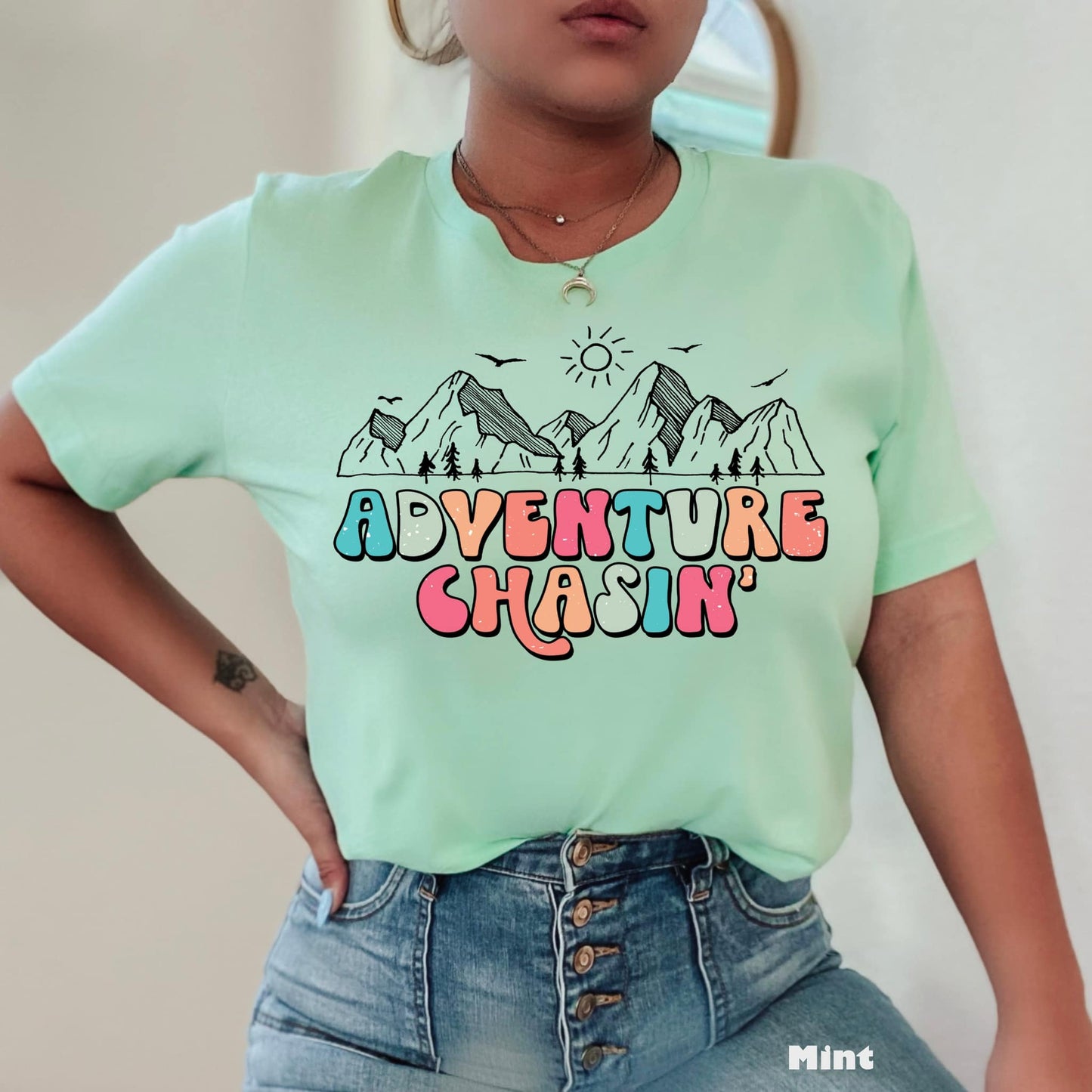 Adventure Chasin' Print Tee