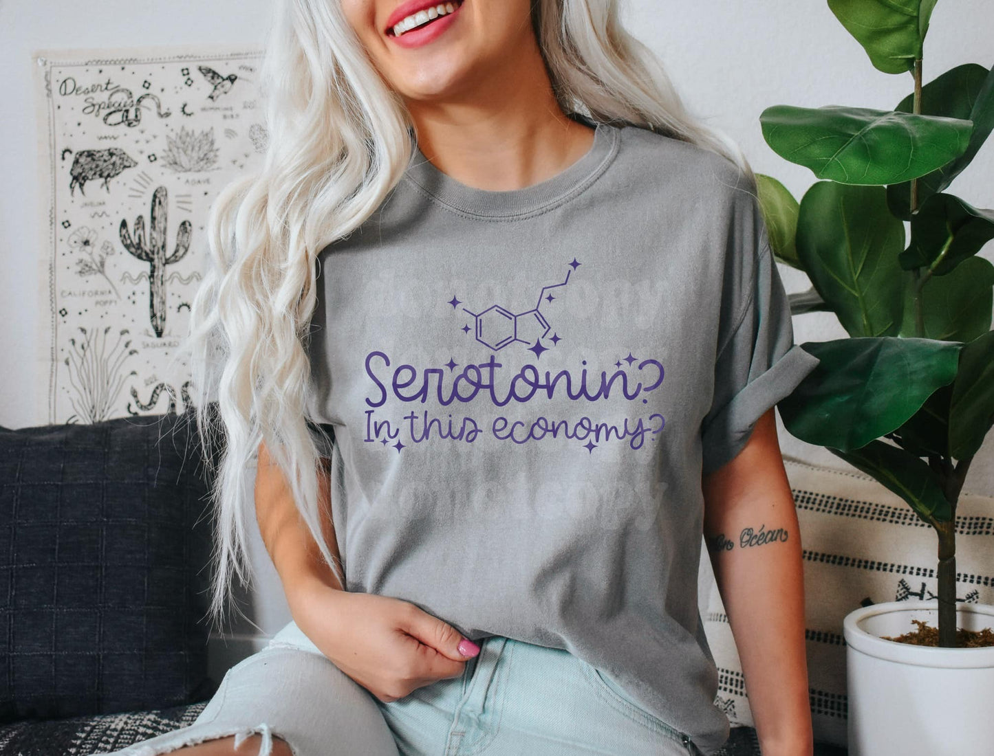Serotonin Economy Print Tee