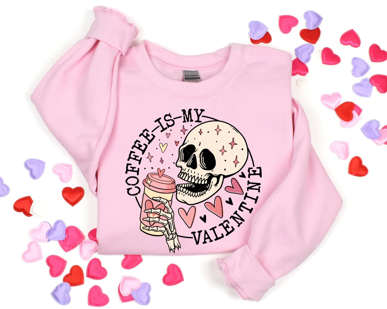 Coffee Is My Valentine Print Tee