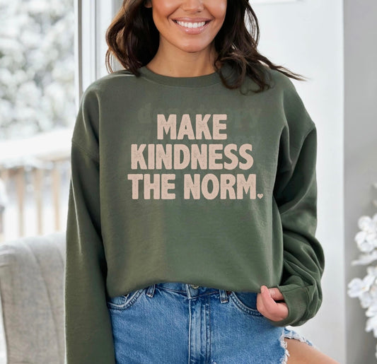 Make Kindness The Norm Print Crew