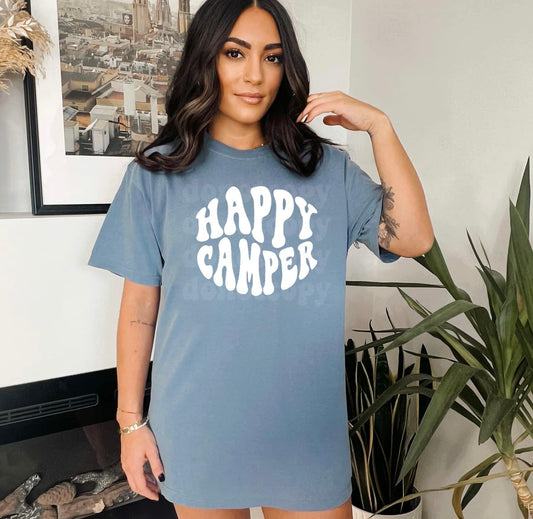 Happy Camper Print Tee