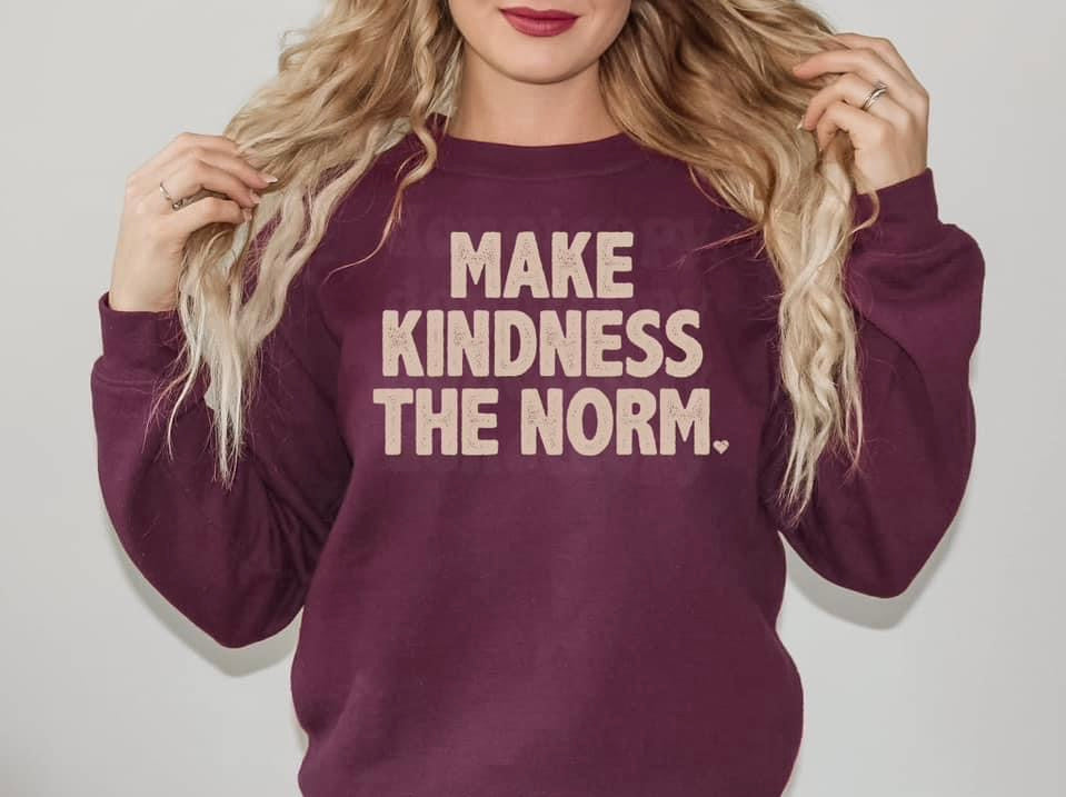 Make Kindness The Norm Print Crew