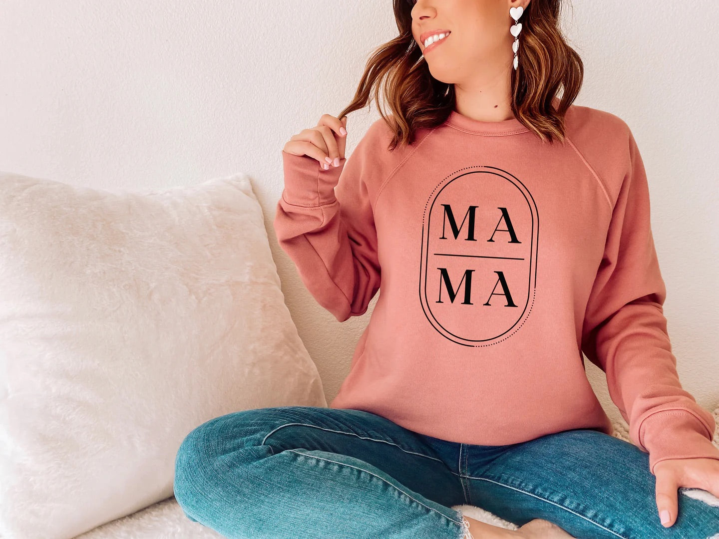 Mama Simple Print Crew