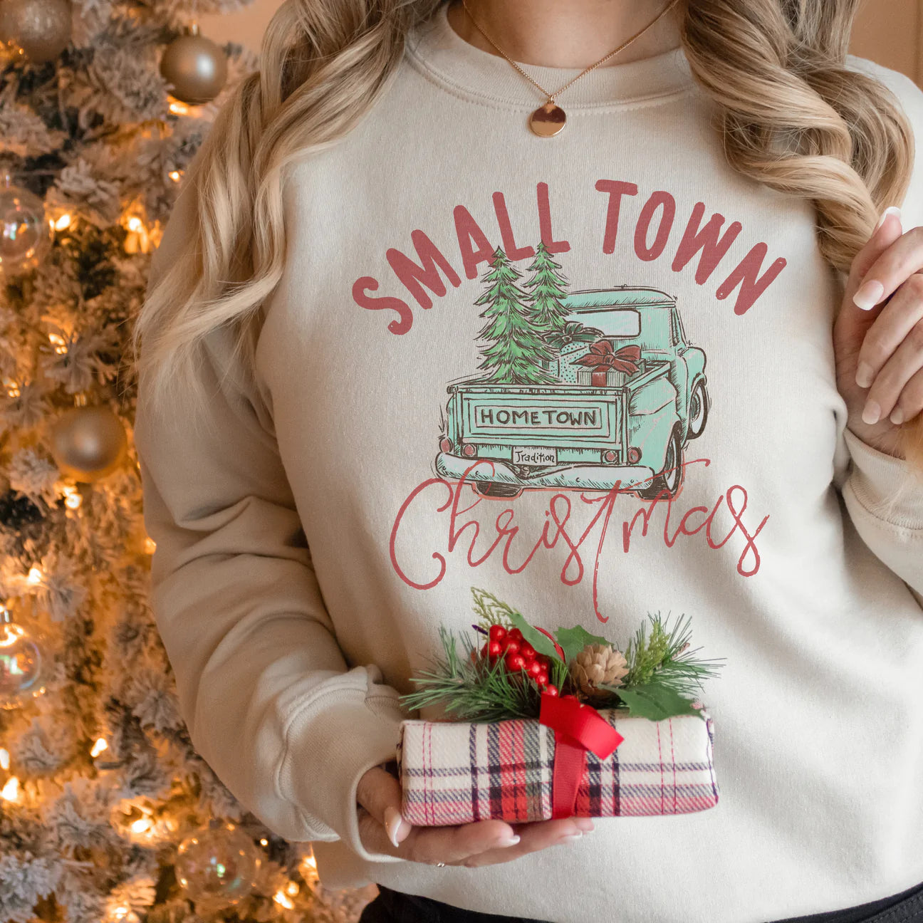 Small Town Christmas Print Crew