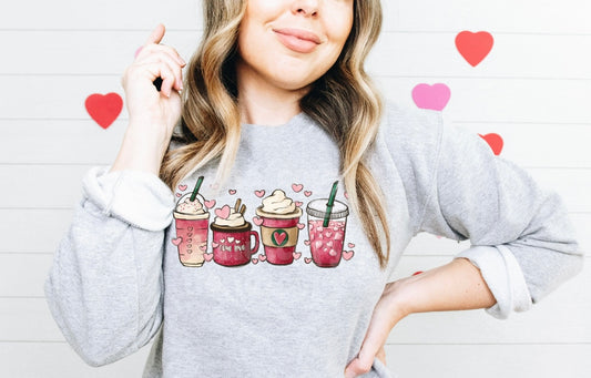 Valentine's Day Lattes Print Crew